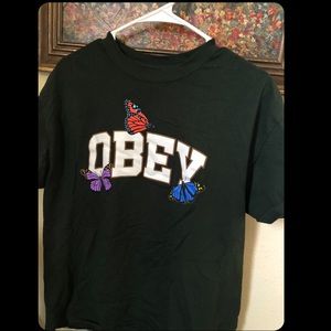 Dark Green Obey T-shirt